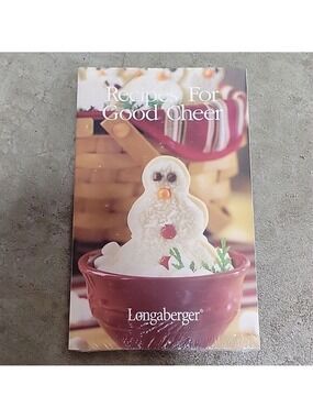 Vintage NIP 2004 Longaberger Recipes For Good Cheer Cookbook - Discontinued